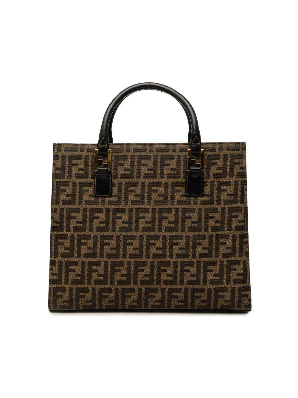 Fendi Zucca Canvas Tote Pre-Loved Brown #350534F93B